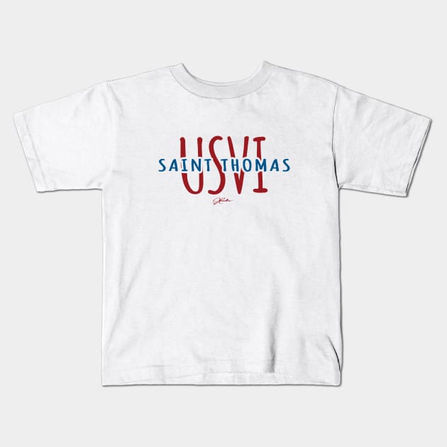 Saint Thomas, USVI (U.S. Virgin Islands) Kids T-Shirt by jcombs